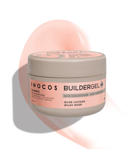 Inocos Gel de Construção Nude Leitoso 50g Alta Viscosidade UV/LED