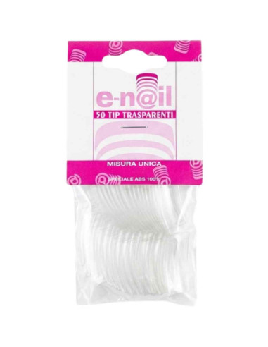 Tips de Unhas e-n@il Transparentes – Tamanho nº2 (50 Unidades)