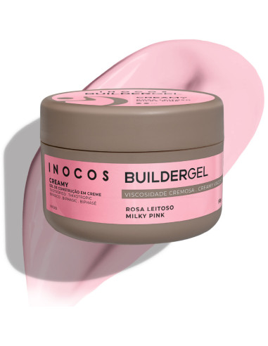 Inocos Gel de Construção Creamy Rosa Leitoso 50g
