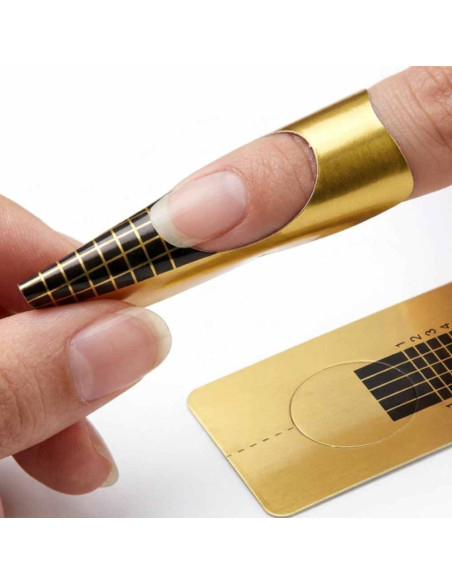 Moldes Retangulares para Unhas 500unid – Adesivos para Gel e Acrílico