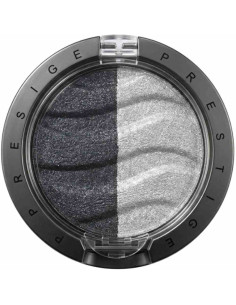 Sombra de Olhos Duo Compacta Prestige CD-05 Zebra 2.2g Preto e Prata