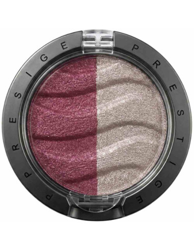 Sombra de Olhos Duo Compacta Prestige CD-06 Party 2.2g Rosa e Prata