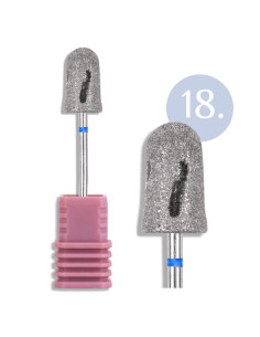 Broca de Pedicure Nº18 Inocos Redonda Cónica Grão Médio