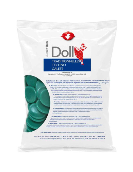 Cera de Disco Clorofila Doll 1kg – Cera Quente Profissional