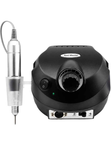 Micromotor para Unhas 30000 RPM Preto – Fresa Profissional Manicure e Pedicure