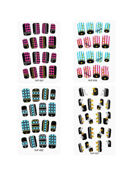 Pack adesivos de unhas nº01