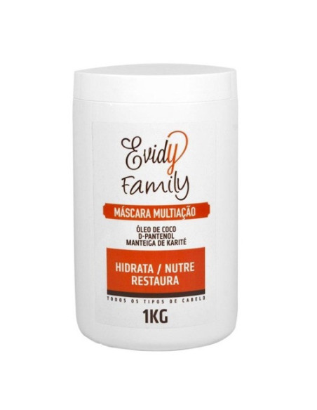 Evidy Family Máscara Capilar com Óleo de Coco e D-Pantenol 1Kg