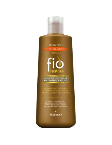 Fio Restore Marron Shampoo Anti Resíduo 300ml