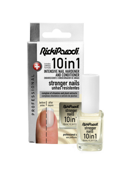 RickiParodi Verniz Tratamento Unhas 10 em 1 Branco Leitoso 10ml