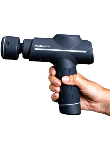 Pistola de Massagem Wellbeinn BE IN 02 3D Pro com Terapia de Frio e Calor