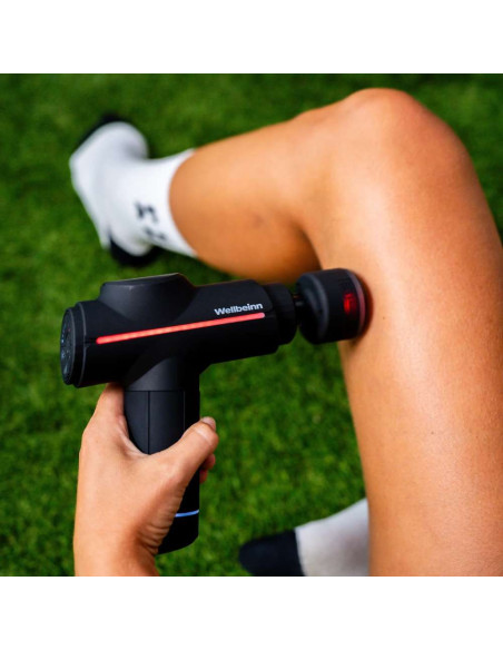 Pistola de Massagem Wellbeinn BE IN 02 3D Pro com Terapia de Frio e Calor