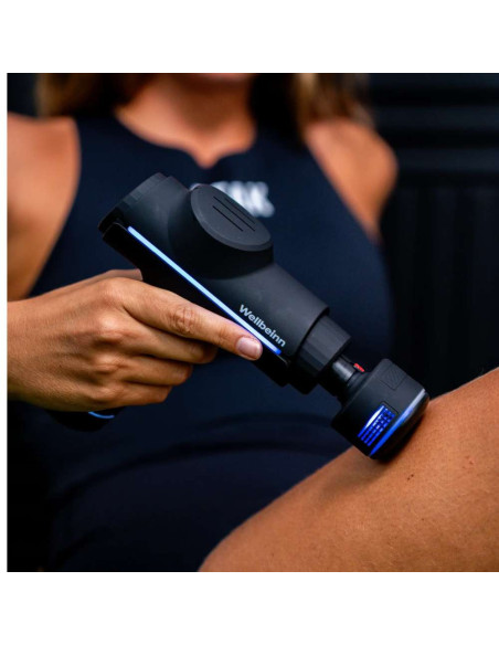 Pistola de Massagem Wellbeinn BE IN 02 3D Pro com Terapia de Frio e Calor