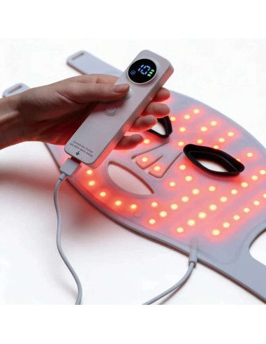 Máscara de Luz Vermelha Wellbeinn Redinn Mask LED 633nm + 830nm