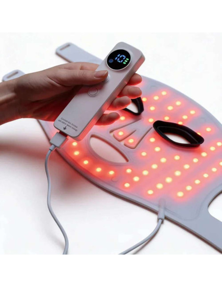 Máscara de Luz Vermelha Wellbeinn Redinn Mask LED 633nm + 830nm