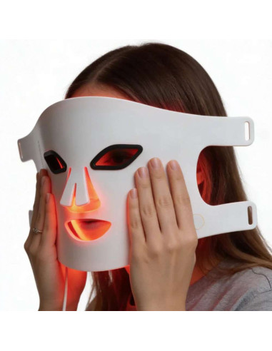 Máscara de Luz Vermelha Wellbeinn Redinn Mask LED 633nm + 830nm