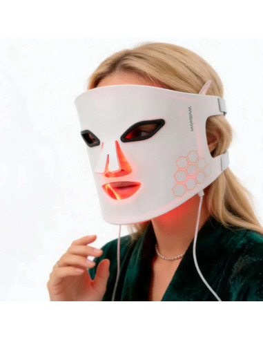 Máscara de Luz Vermelha Wellbeinn Redinn Mask LED 633nm + 830nm