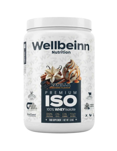 Proteína Whey Isolada Wellbeinn Proteinn 100% Whey Isolate Baunilha 1 kg