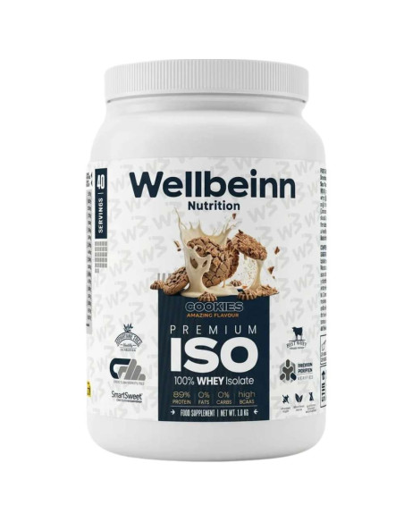 Proteína Whey Isolada Wellbeinn Proteinn 100% Whey Isolate Cookies 1 kg