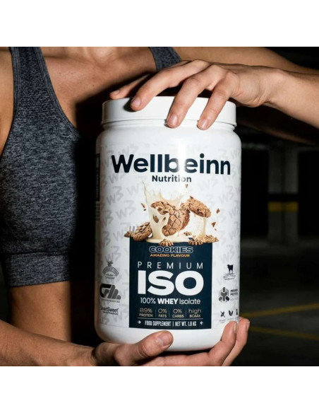 Proteína Whey Isolada Wellbeinn Proteinn 100% Whey Isolate Cookies 1 kg