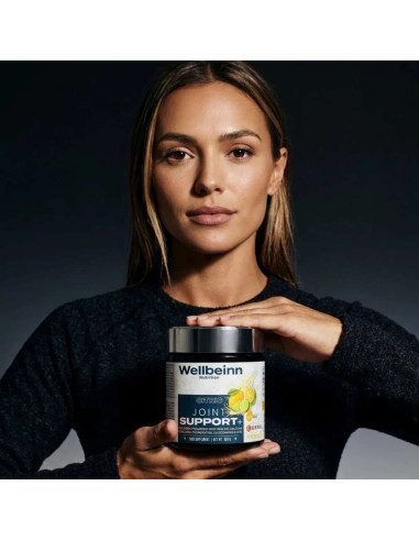 Colagénio Articular Wellbeinn Joint Support+ Fortigel® + Ovomet® Limão 300 g