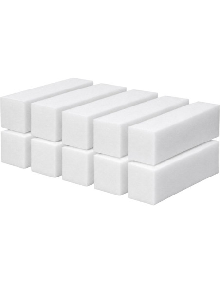 Pack 10 Blocos Brancos de Polir para Unhas