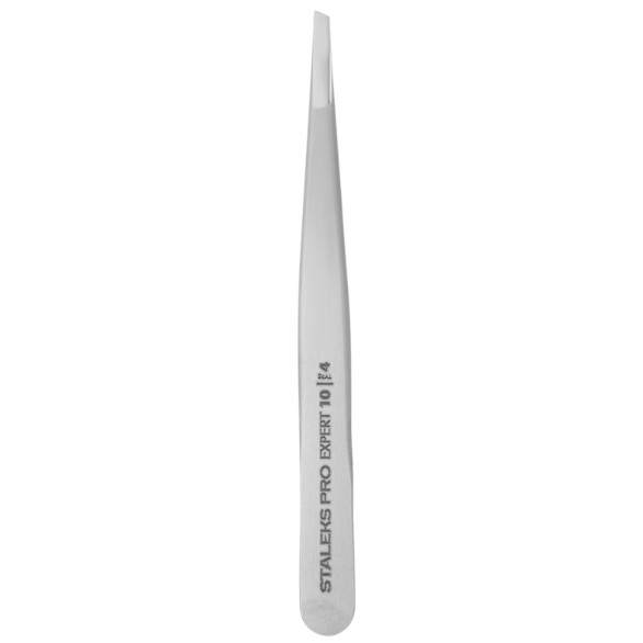 STALEKS PRO Pinça de Sobrancelhas EXPERT 10 Tipo 4 Chanfrada Estreita