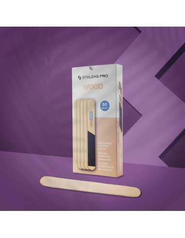 STALEKS PRO Base de Madeira Descartável para Lima EXPERT 20 – 50 Un.