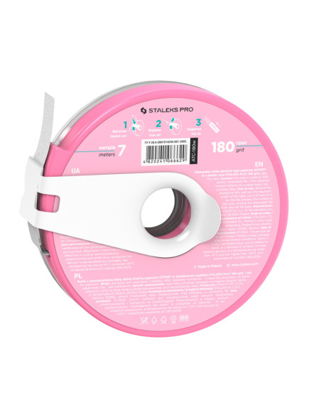 STALEKS PRO Fita Abrasiva Descartável PAPMAM EXPERT White 180 Grit – 7 m