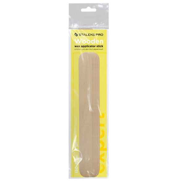 STALEKS PRO Espátula de Madeira para Cera EXPERT 150 × 17 mm – 5 Un.