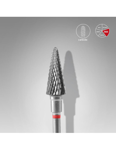 STALEKS PRO Broca de Carboneto Cónica EXPERT Vermelha 6 mm – 14 mm