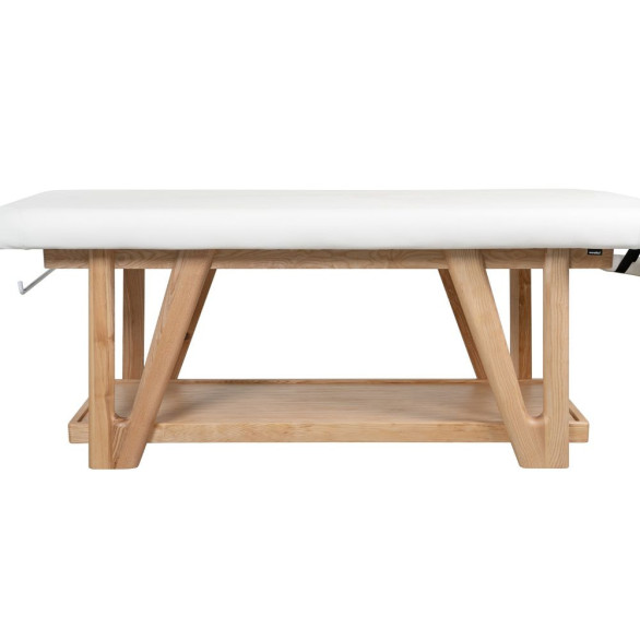 Weelko ROOTS Cama de Massagem de Madeira Fixa Branca