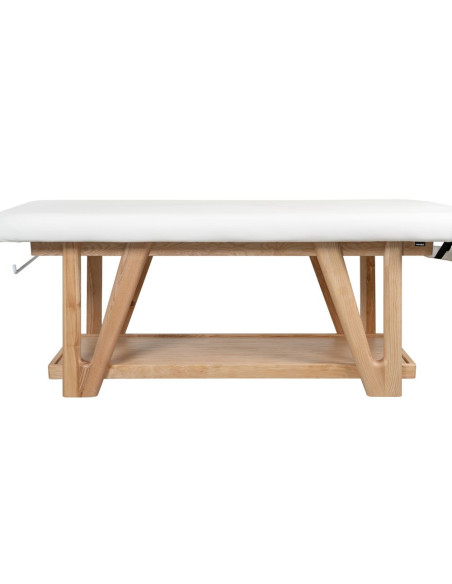 Weelko ROOTS Cama de Massagem de Madeira Fixa Branca