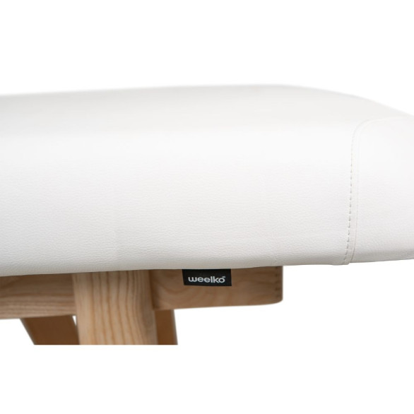 Weelko ROOTS Cama de Massagem de Madeira Fixa Branca