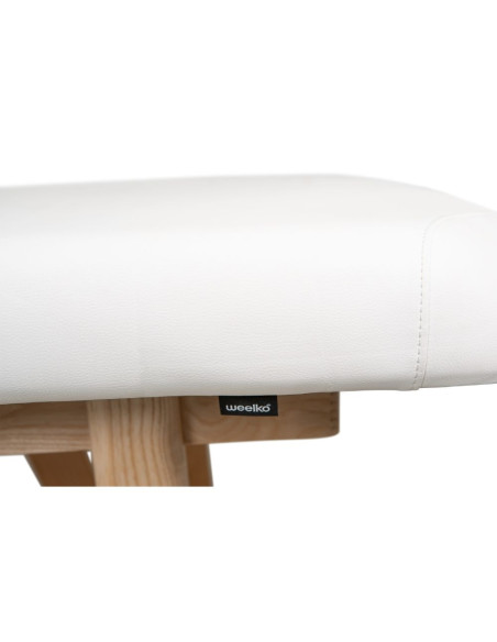 Weelko ROOTS Cama de Massagem de Madeira Fixa Branca