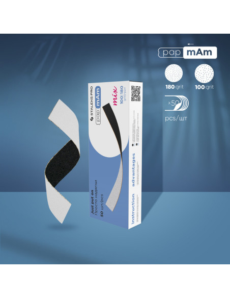 STALEKS PRO papmAm MIX EXPERT 22 Limas Descartáveis 100/180 Grit – 50 Un.