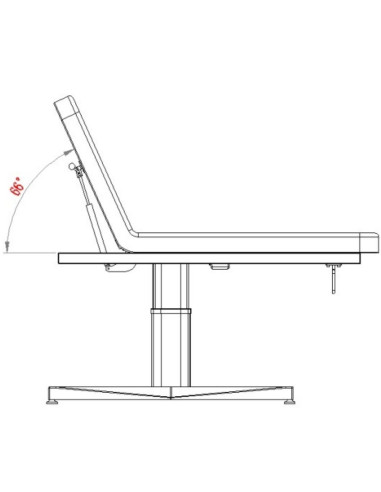 Weelko HERN+ Marquesa Elétrica de Massagem 1 Motor 2 Secções Branca