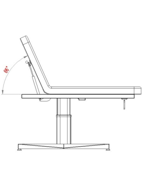 Weelko HERN+ Marquesa Elétrica de Massagem 1 Motor 2 Secções Branca