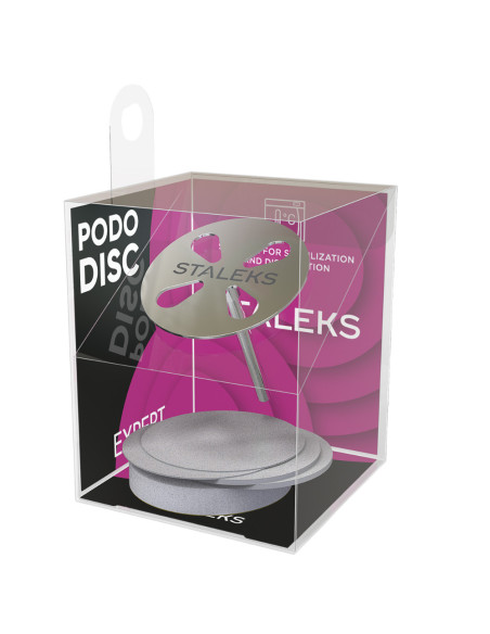 STALEKS PRO PODODISC L EXPERT Disco de Pedicure 25 mm + Limas Descartáveis 180 Grit – 5 Un.