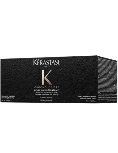 Kérastase Chronologiste Rituel Noir Régénérant – Máscara + Pérolas 250 ml