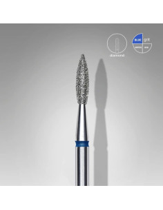 STALEKS EXPERT Fresa Diamantada Chama Pontiaguda Azul 2,1 mm – 8 mm 2