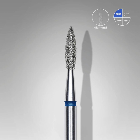 STALEKS EXPERT Fresa Diamantada Chama Pontiaguda Azul 2,1 mm – 8 mm