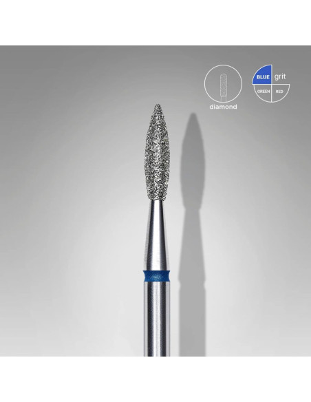 STALEKS EXPERT Fresa Diamantada Chama Pontiaguda Azul 2,1 mm – 8 mm