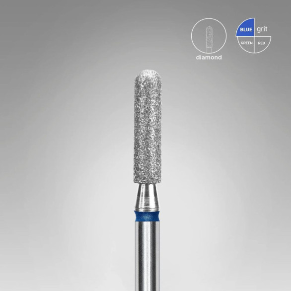 STALEKS EXPERT Fresa Diamantada Cilindro Arredondado Azul 2,5 mm – Parte Operacional 10 mm