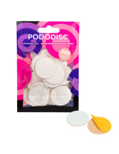 STALEKS PRO PODODISC L EXPERT Lima Adesiva Descartável 320 Grit – 50 Un.