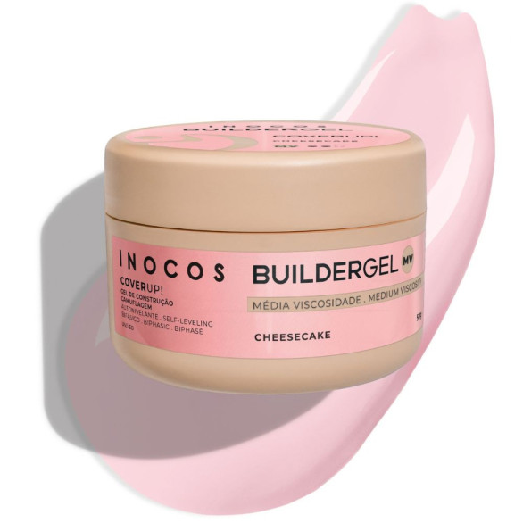 Inocos Gel de Construção Cover Up Cheesecake 50g Média Viscosidade