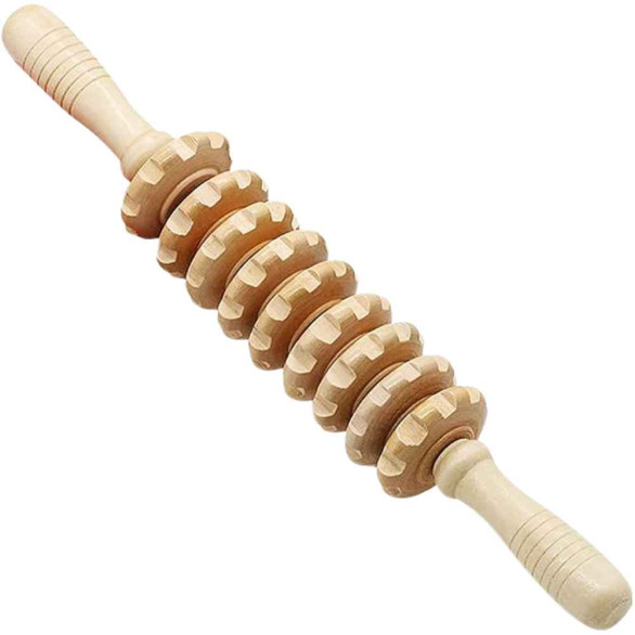 Rolo de Massagem Corporal em Madeira 36 × 6 cm