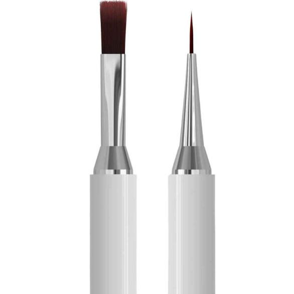 STALEKS EXCLUSIVE 08/03 Pincel Dupla Face Gel 10 mm / Liner 10 mm
