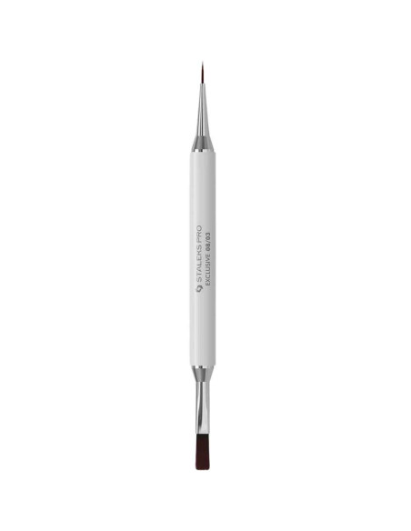 STALEKS EXCLUSIVE 08/03 Pincel Dupla Face Gel 10 mm / Liner 10 mm
