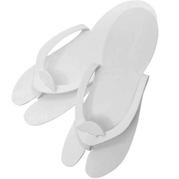 Chinelo Descartável Soft Care Aberto EVA Branco – 12 Pares
