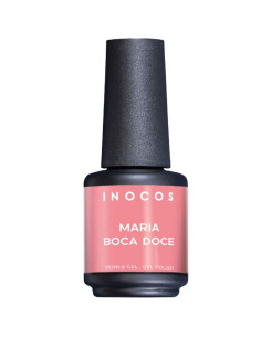 Verniz Gel Maria Boca Doce 15ml Laranja Damasco Coleção Maria Doce Verão Inocos